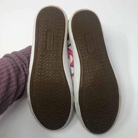 Coach Barrett Multicolored Sneaker Canvas Size 8B - Picture 6 of 9